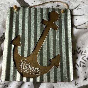 Anchor Metal Sign